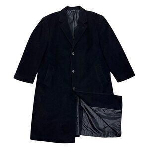 OSCAR DE LA RENTA Vintage Luxury Designer WOOL & CASHMERE Trench Pea Coat 44S